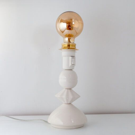 Lámpara equilibrista blanca pequeña