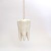 Molar maceta colgante de cerámica con forma de muela.