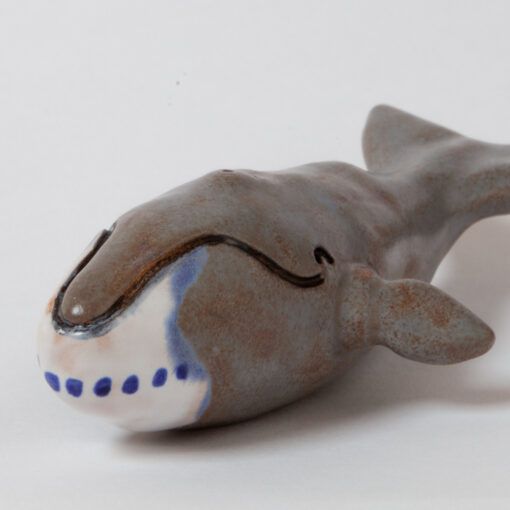 Ballena boreal en cerámica