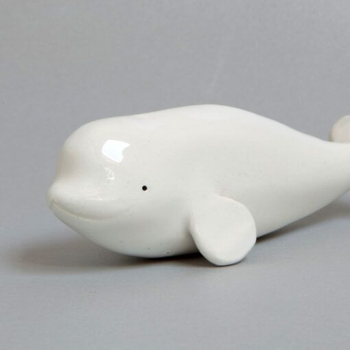 Ballena beluga en cerámica